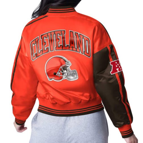 Cleveland Browns Zone Blitz Brown/Orange Jacket - Image 2