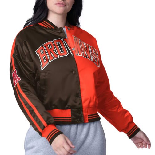 Cleveland Browns Zone Blitz Brown/Orange Jacket