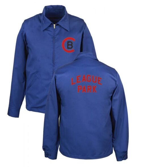Zip Up Cleveland Buckeyes Grounds Crew Jacket - Image 3