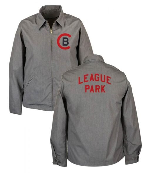 Zip Up Cleveland Buckeyes Grounds Crew Jacket - Image 4