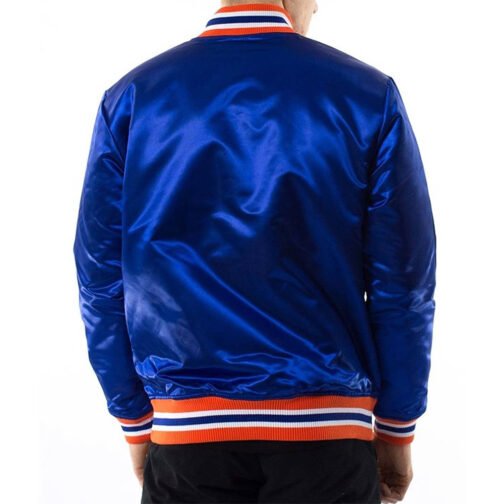 Cleveland Cavaliers Basketball Royal Satin Jacket - Image 2