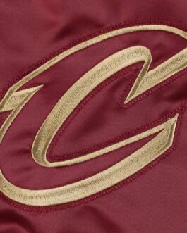 Cleveland Cavaliers Force Play Varsity Wine Satin Jacket
