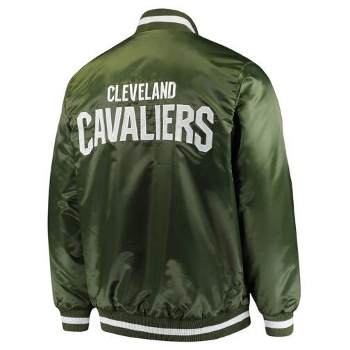 Cleveland Cavaliers Green Satin Jacket - Image 2