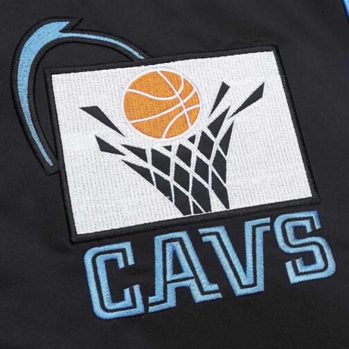 Cleveland Cavaliers Heavyweight Black Satin Jacket - Image 3