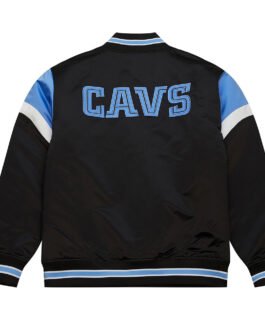 Cleveland Cavaliers Heavyweight Black Satin Jacket