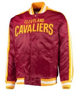 Starter Cleveland Cavaliers Maroon Satin Jacket