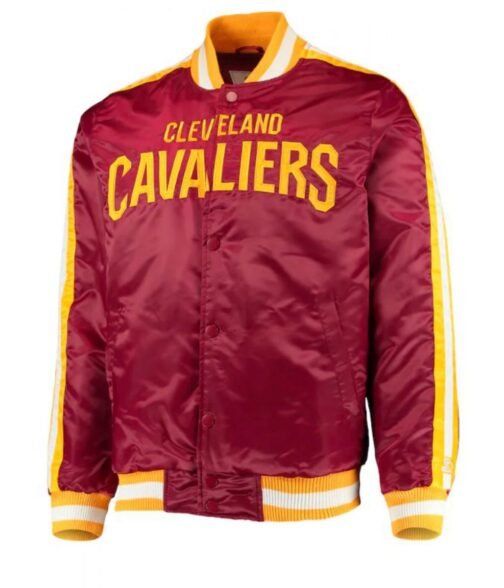 Starter Cleveland Cavaliers Maroon Satin Jacket