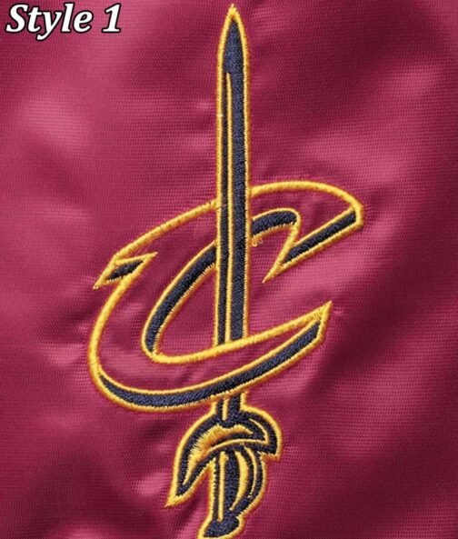 Cleveland Cavaliers Leader Full-Snap Burgundy and Yellow Jacket - Image 8