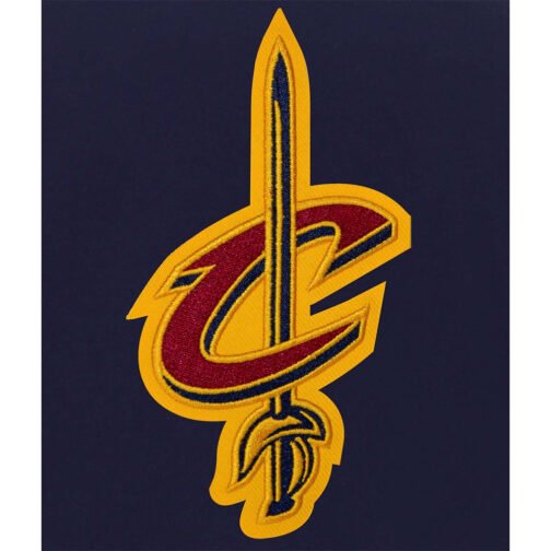 Cleveland Cavaliers Varsity Navy Blue and White Jacket - Image 3