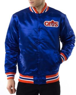 Cleveland Cavaliers Basketball Royal Satin Jacket