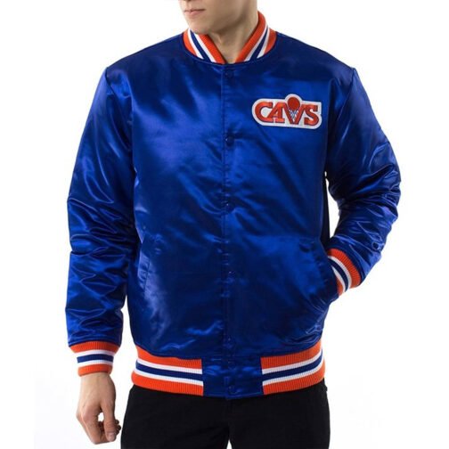 Cleveland Cavaliers Basketball Royal Satin Jacket