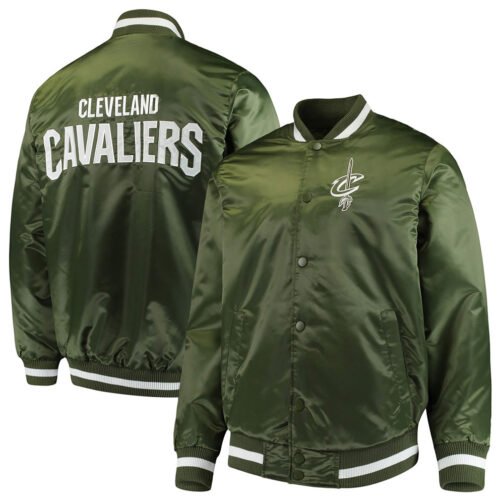 Cleveland Cavaliers Green Satin Jacket - Image 4