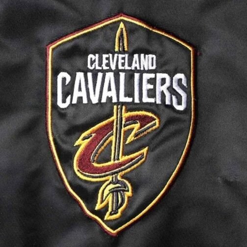 Cleveland Cavaliers The Champ Black Satin Jacket - Image 4