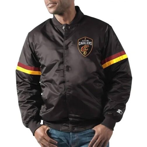 Cleveland Cavaliers The Champ Black Satin Jacket - Image 5