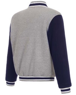 Cleveland Cavaliers Varsity Navy Blue and Gray Jacket