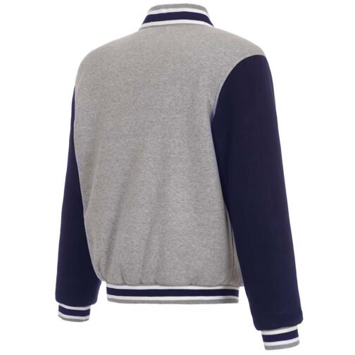 Cleveland Cavaliers Varsity Navy Blue and Gray Jacket - Image 2