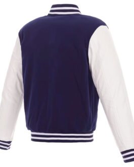 Cleveland Cavaliers Varsity Navy Blue and White Jacket