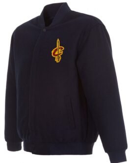 Varsity Cleveland Cavaliers Navy Blue Wool Jacket