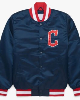 X Cleveland Guardians Blue Bomber Jacket