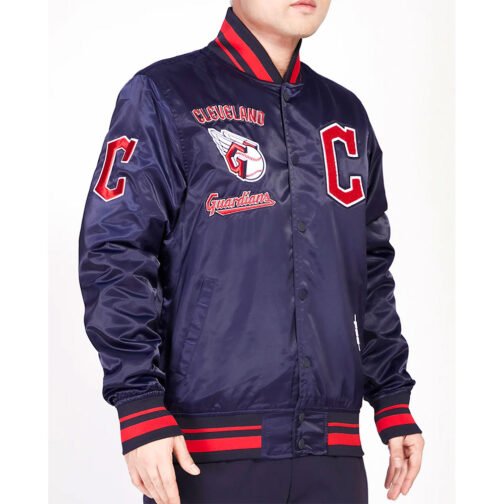 Cleveland Guardians Retro Classic Rib Jacket - Image 6