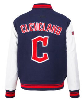 Retro Classic Rib Cleveland Guardians Varsity Jacket
