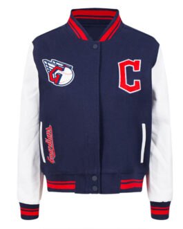 Retro Classic Rib Cleveland Guardians Varsity Jacket