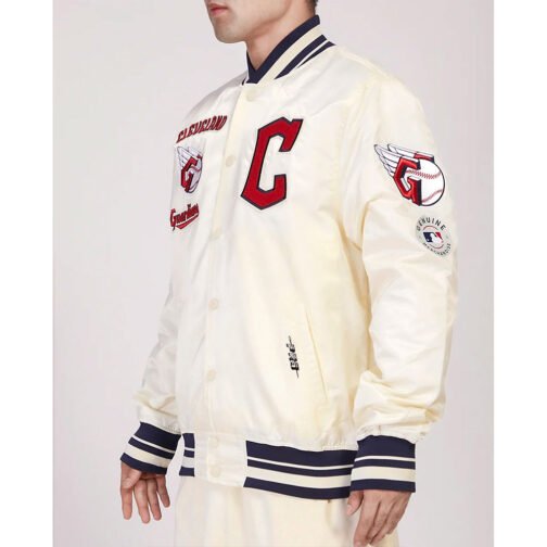 Cleveland Guardians Retro Classic Rib Jacket - Image 7