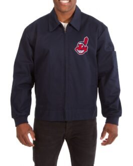 Cleveland Indians Workwear Navy Blue Jacket