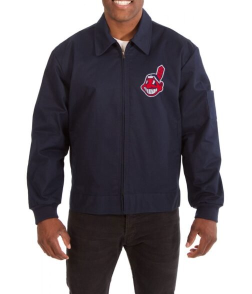 Cleveland Indians Workwear Navy Blue Jacket