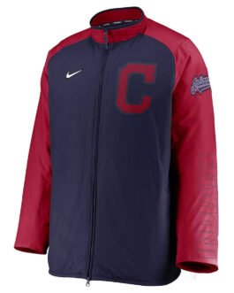 Cleveland Indians Dugout Performance Blue/Red Jacket