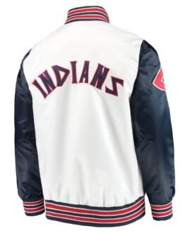 Cleveland Indians White and Navy The Legend Jacket