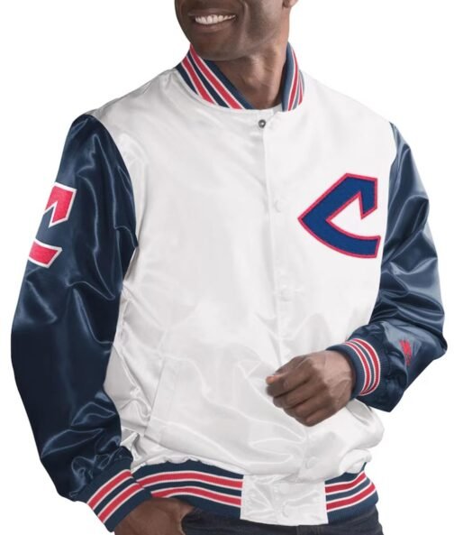 Cleveland Indians White and Navy The Legend Jacket - Image 3