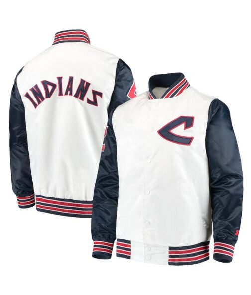 Cleveland Indians White and Navy The Legend Jacket - Image 4
