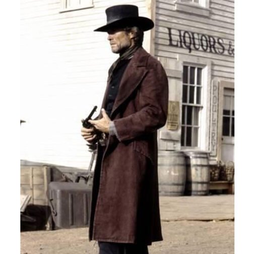 Clint Eastwood Pale Rider Trench Coat - Image 18