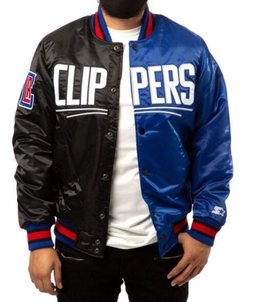 LA Clippers Starter Bomber Jacket - Image 4