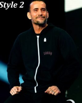 CM Punk Black Zip Up Hoodie