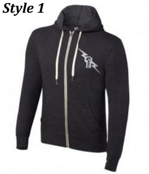 CM Punk Black Zip Up Hoodie