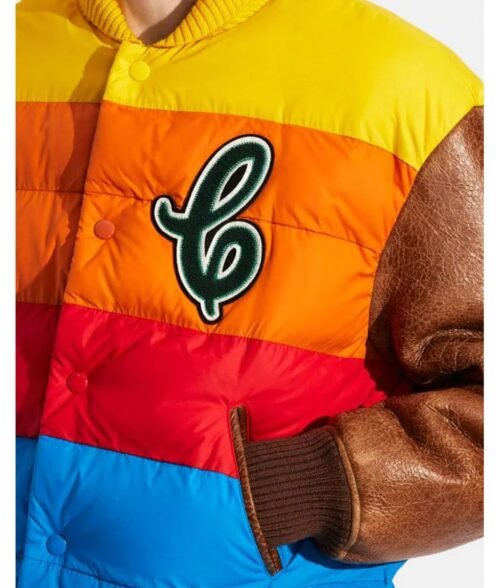 Hybrid Coach Puffer Letterman Jacket - Image 4