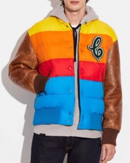 Hybrid Coach Puffer Letterman Jacket