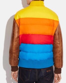 Hybrid Coach Puffer Letterman Jacket
