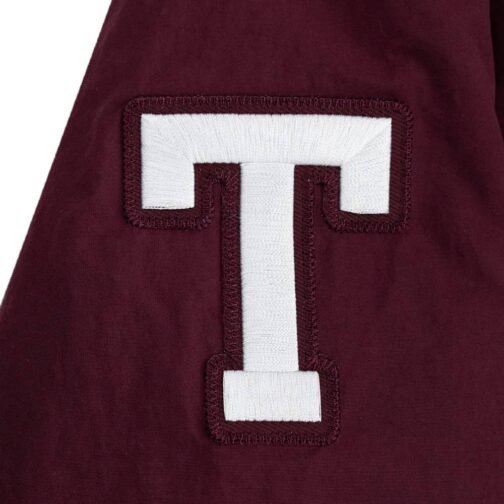 Coaches Texas A&M Aggies Maroon Baseball Jacket - Image 3