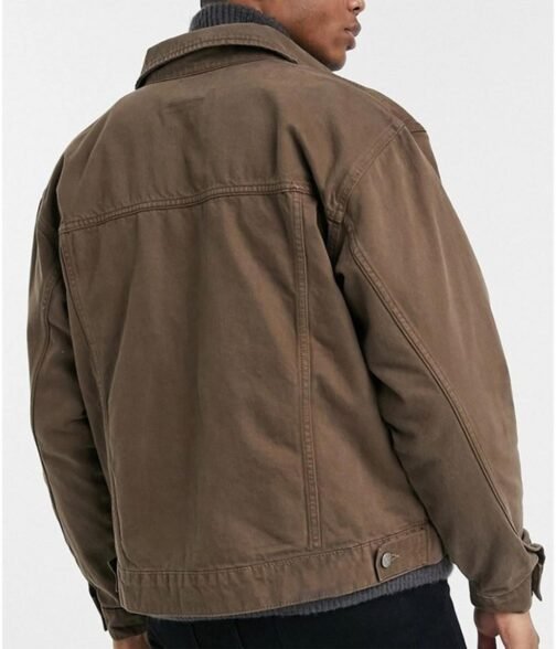 Cobra Kai S05 William Zabka Brown Denim Jacket - Image 3