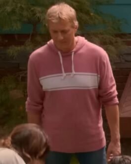 Cobra Kai S05 William Zabka Pink Hoodie