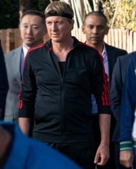 William Zabka Cobra Kai S05 Black Track Jacket