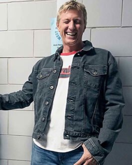 William Zabka Cobra Kai Black Denim Jacket