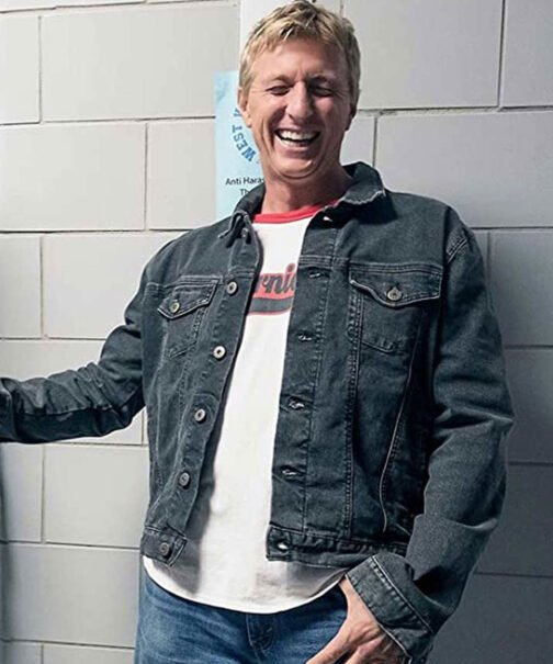William Zabka Cobra Kai Black Denim Jacket - Image 2