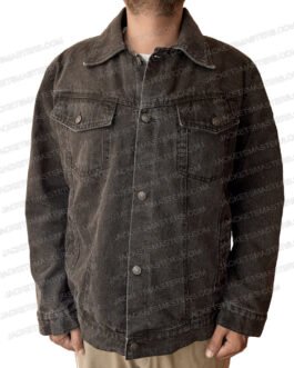 William Zabka Cobra Kai Black Denim Jacket