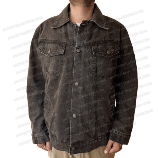William Zabka Cobra Kai Black Denim Jacket