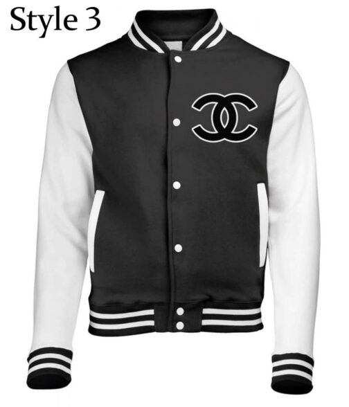Chanel CC Patch Varsity Jacket - Image 3