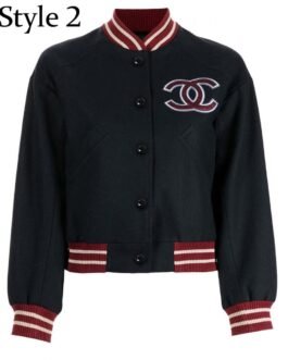 Chanel CC Patch Varsity Jacket